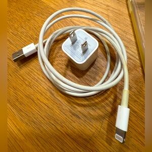 Apple 3.3ft (1M) lightening to USB charging cable & block